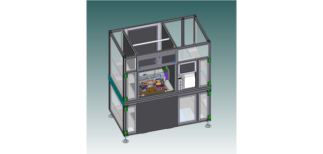 Automotive interior aesthetic cover light guide testing machine