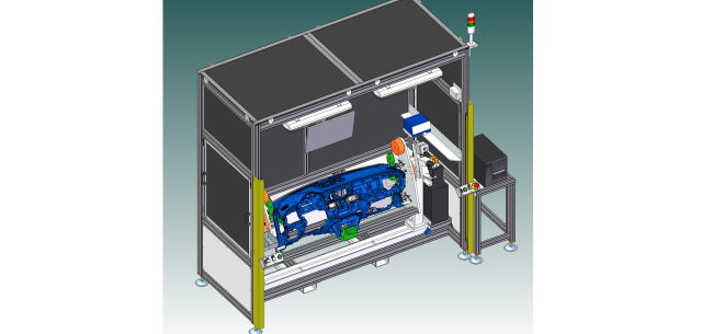 Car dashboard assembly and testing machine